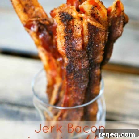 Jerk-Seasoned Bacon Recipe: Spicy Caribbean-Style Breakfast 4 Jerk seasoned bacon for topping salads and sandwiches or soups from foodiewithfamily.com