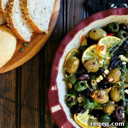 Garlic Roasted Olives
