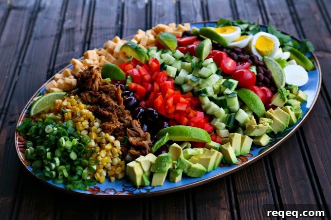 Tex-Mex Cobb Salad from foodiewithfamily.com