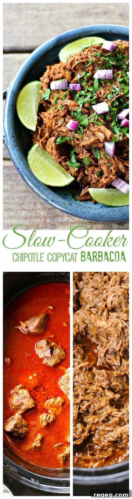 Slow Cooker Chipotle-Style Barbacoa Recipe (Copycat) 9 Crockpot Chipotle Copycat Barbacoa