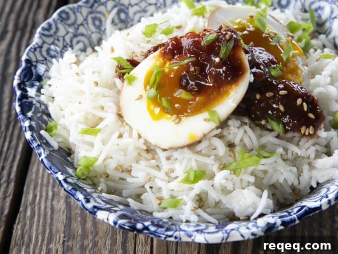 Soy Sauce Eggs or Ramen Eggs are boiled eggs soaked in a fragrant mix of soy sauce, brown sugar, rice vinegar, aromatics, and hot pepper. You'll be so happy they're easy because you'll always want them! This post includes instructions on how to make eggs to your preference in the instant pot! Whether you love soft boiled eggs, jammy medium boiled eggs, or hard boiled eggs, these instructions will help you nail them every single time!