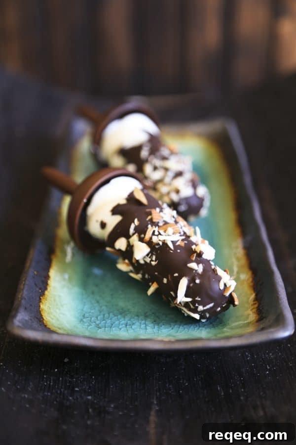 Dark Chocolate Almond Frozen Yogurt Pops Recipe 3 Dark Chocolate Almond Frozen Yogurt Pops