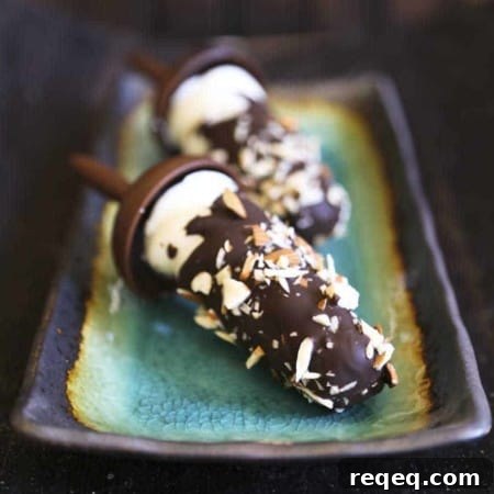 Dark Chocolate Almond Frozen Yogurt Pops
