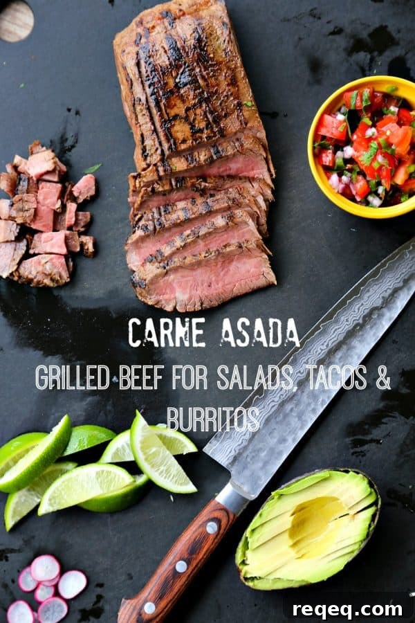 Carne Asada: Grilled Beef for Tacos, Burritos & Salads 2 Carne Asada {Grilled Beef for Salads, Tacos, and Burritos}