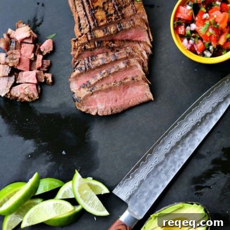 Carne Asada {Grilled Beef for Salads, Tacos, and Burritos}