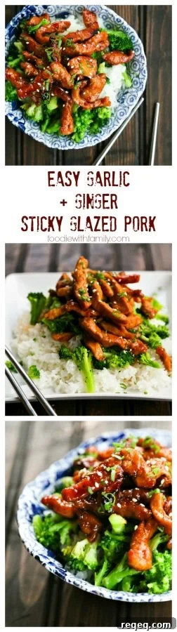 Garlic-Ginger Glazed Sticky Pork Recipe for Weeknight Dinners 8 Easy Garlic and Ginger Sticky Glazed Pork Stir Fry