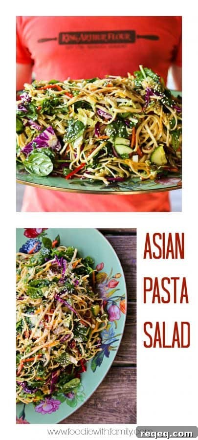Asian Noodle Salad with Sesame Ginger Dressing 6 Asian-Pasta-Salad-Collage