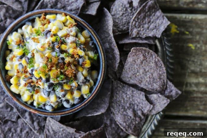Slow-Cooker Black Bean Corn Bacon Dip