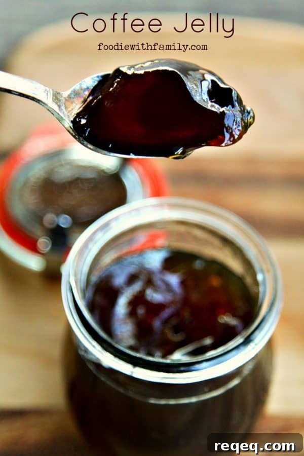 Top 25 Most-Loved Recipes from 2015 for Every Meal 19 Coffee Jelly {the ultimate hostess gift} from foodiewithfamily.com