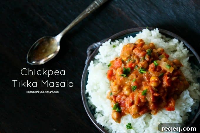Top 25 Most-Loved Recipes from 2015 for Every Meal 3 30 minute Chickpea Tikka Masala- hearty, simple, pocketbook friendly, stick-to-your-ribs comfort food that just happens to be meat, dairy, and gluten free from foodiewithfamily.com
