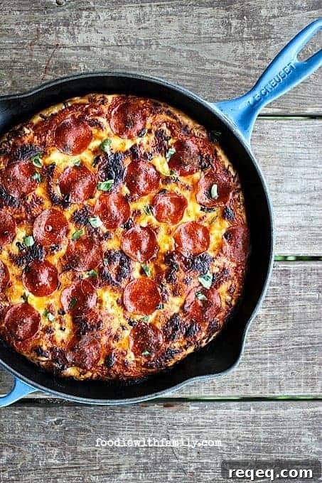 Top 25 Most-Loved Recipes from 2015 for Every Meal 7 The Best Pan Pizza {super easy!} from foodiewithfamily.com