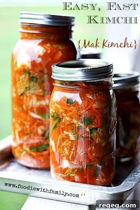 Top 25 Most-Loved Recipes from 2015 for Every Meal 9 Easy, Fast Kimchi {Mak Kimchi} at www.foodiewithfamily.com