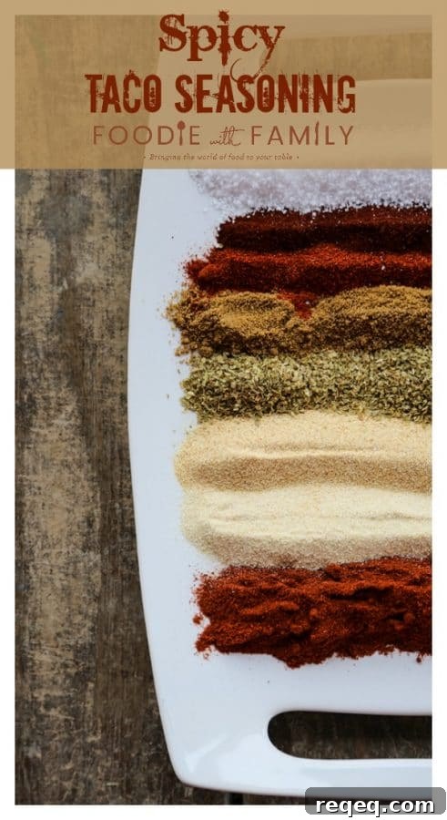Spicy Taco Seasoning is simple and worlds tastier than commercial mixes.