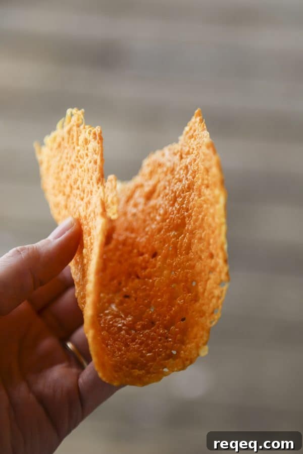 Crispy Baked Cheese Taco Shells for Low-Carb Tacos 5 Taco shells made from pure Cheddar cheese from foodiewithfamily.com