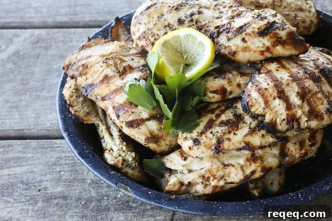 Greek Lemon Garlic Chicken for a Crowd — Sheet-Pan or Slow-Cooker Recipe 4 Sliced Greek Lemon Garlic Chicken