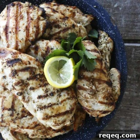 Greek Lemon Garlic Chicken for a Crowd — Sheet-Pan or Slow-Cooker Recipe 5 Juicy, grilled Greek Lemon Garlic Chicken