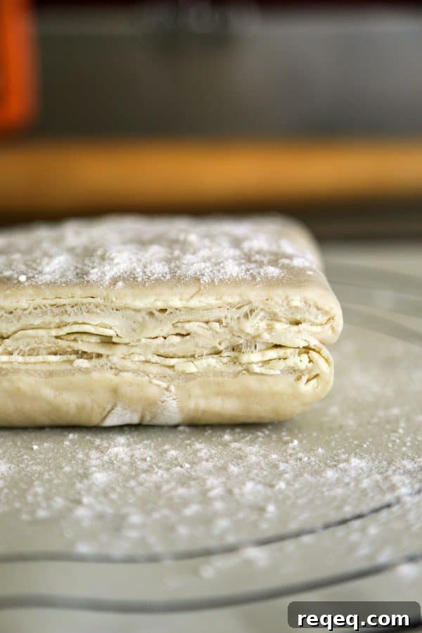 Pain au chocolat pastry ready to roll