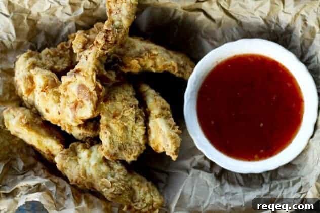 extra crispy fried chicken strips
