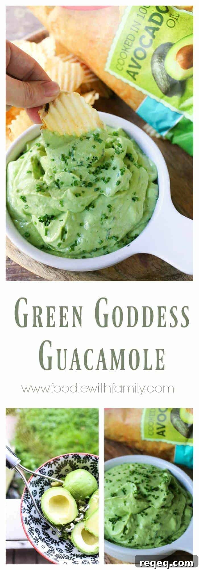 Creamy Green Goddess Guacamole Recipe for Parties and Dips 7 Green Goddess Guacamole with Hass Avocados