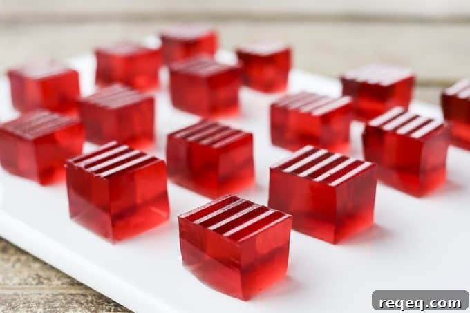 Cranberry Ginger Gelatin Fingers: Festive Holiday Dessert Recipe 2 Cranberry Ginger Finger Gelatin to celebrate Ocean Spray and 200 years of cranberry cultivation!