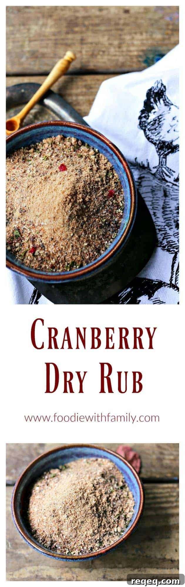 Cranberry Spice Dry Rub Recipe for Pork, Chicken, and Turkey 7 Cranberry Dry Rub Spice Blend for poultry, venison, beef, pork, fish, and vegetables.