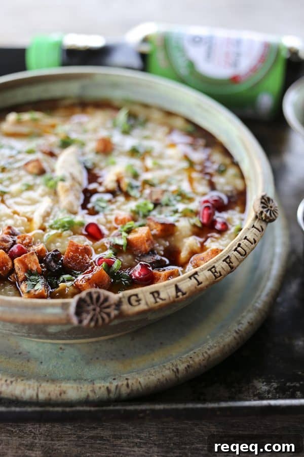 Thanksgiving Leftover Rice Porridge Recipe for Cozy Mornings 3 Leftover Thanksgiving Rice Porridge made with your picked over Thanksgiving turkey carcass, some water, some rice, and some soy sauce. It's magic.