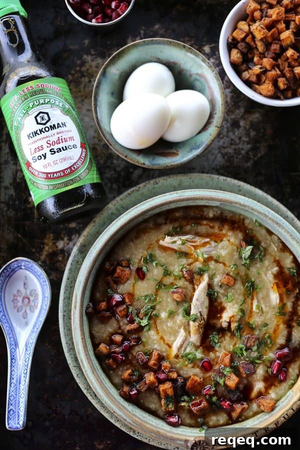 Thanksgiving Leftover Rice Porridge Recipe for Cozy Mornings 6 Leftover Thanksgiving Rice Porridge made with your picked over Thanksgiving turkey carcass, some water, some rice, and some soy sauce. It's magic.