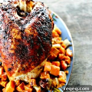 Cranberry Dry Rubbed 1-Pot Roast Turkey Breast Dinner with Sweet Potatoes
