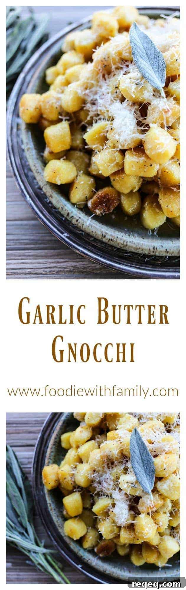 Garlic Butter Gnocchi Recipe: Crispy Golden Pan-Fried Gnocchi 5 Amazingly easy and comforting Garlic Butter Gnocchi with sage and Parmesan cheese.