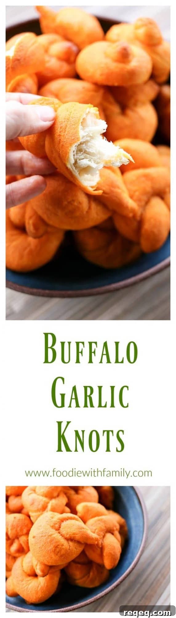 Buffalo Garlic Knot Recipe: Spicy, Cheesy Appetizer for Game Day 4 Buffalo Garlic Knots: tender, three bite sized spicy Buffalo Garlic Knots