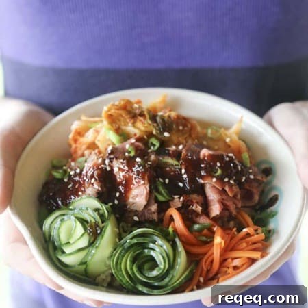 Fragrant, garlicky, simple, and fast Korean BBQ Steak Rice Bowls for a speedy dinner win!