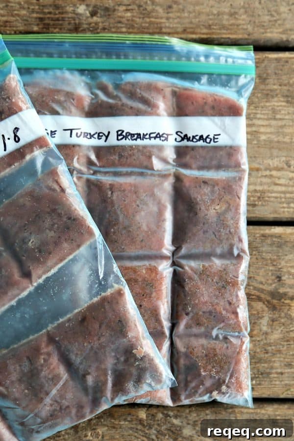 Homemade Turkey Breakfast Sausage Recipe – Savory Morning Patties 3 Turkey Breakfast Sausage: a simple, nutritious, delicious alternative to commercial breakfast sausages. Make, freeze, break, and bake!