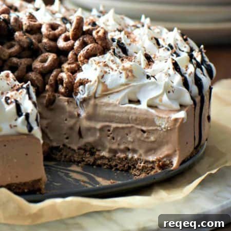 10-Minute Creamy Chocolate Icebox Pie Recipe 5 10 Minute Creamy Chocolate Icebox Pie is as impressive tasting as it is beautiful. Made from 7 simple, gluten-free ingredients, this is a crowd pleaser.