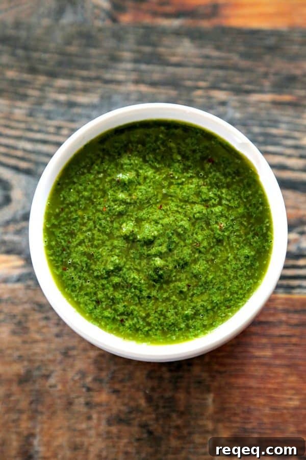 Zesty Chimichurri Chicken Recipe for Grilled or Pan-Seared Poultry 3 Bright, herbal, flavourful Chimichurri Chicken brings a burst of warmer-days-flavour to your table. Abundant herbs, garlic, and tender chicken make this super fast main dish a winner and a surefire addition to your regular rotation.