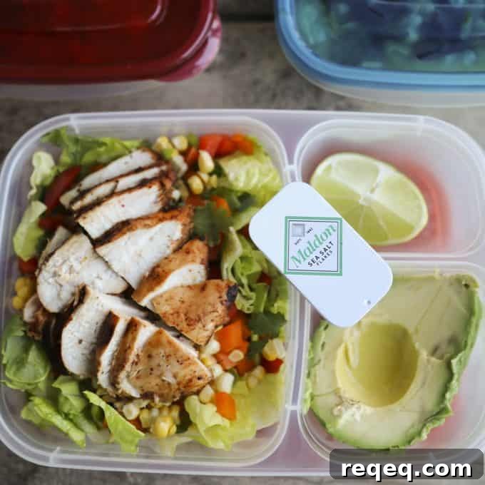 Spicy Southwestern Chicken Salad and Meal Prep Bowls