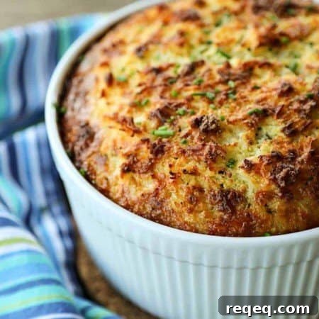Easy Rice and Cheese Souffle