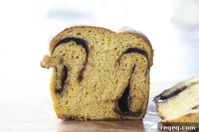 Pumpkin Cinnamon Swirl Quick Bread Recipe 2 Pumpkin Cinnamon Swirl Bread is an irresistible golden-orange hued, soft, fine-crumbed bread with a decadent swirl of buttery cinnamon sugar.