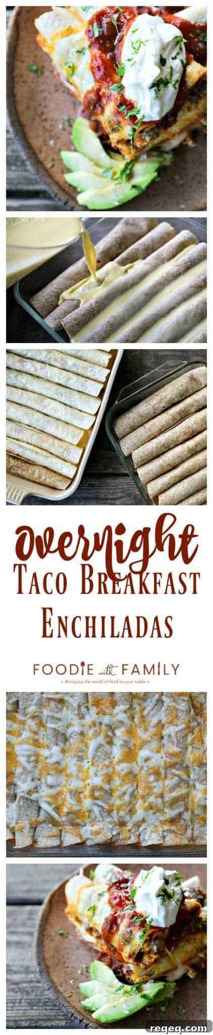 Overnight Breakfast Taco Enchiladas Recipe for Busy Mornings 7 Final Overnight Taco Breakfast Enchiladas plated