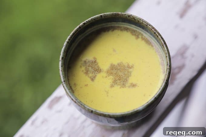 Soothing, calming, just-sweet-enough Golden Honey Milk is full of warming spices to help you wind down at the end of the day.