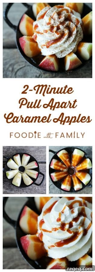 2-Minute Pull-Apart Caramel Apple Bites 10 2 Minute Pull Apart Caramel Apples inspired by a visit to a real Christmas Tree Farm: Stokoe Farms in Scottsville, NY.
