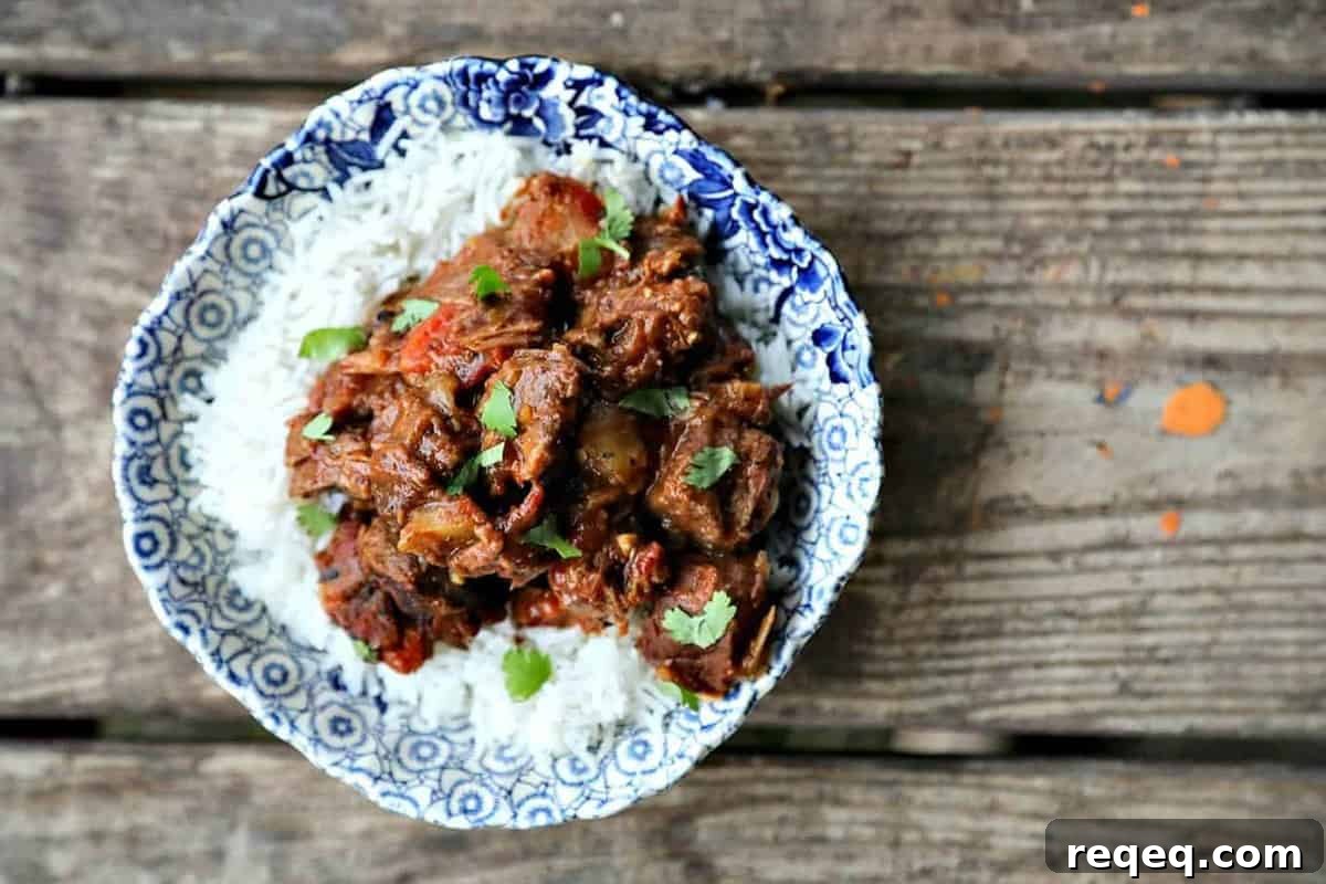 Hearty Beef Curry Stew Recipe for Comforting Weeknight Meals 4 Curried Beef Oven Stew is filled with tender beef cubes, potatoes, carrots, & onions slow-cooked in a flavourful gravy made with soul-warming curry spices.