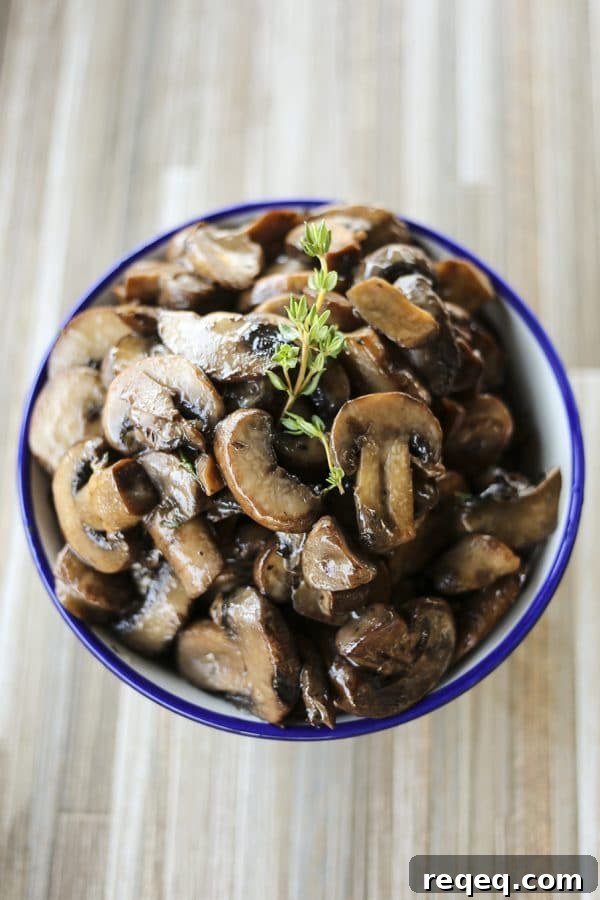 Garlic Butter Sautéed Mushrooms Recipe for Quick Flavor 2 Savoury, tender, umami-packed morsels of Garlic Butter Sautéed Mushrooms make a great side dish for roasts and steaks, or topper for polenta or noodles.