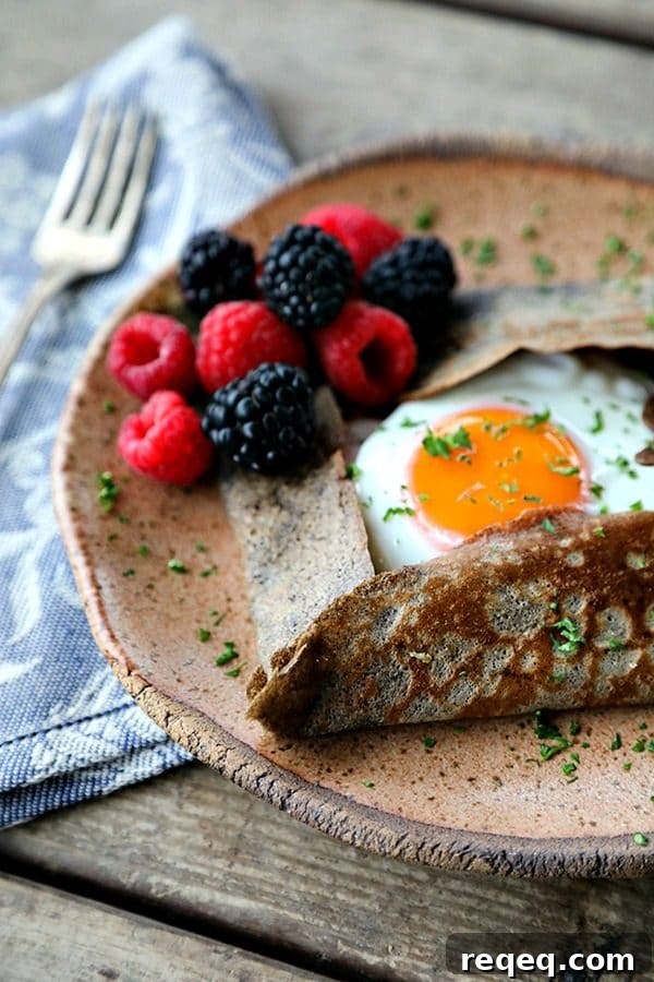 Buckwheat Crepes Recipe – Naturally Gluten Free Pancakes 5 Pure Buckwheat Crepes are a classic staple of French cuisine: crispy edged, simple to make, and wonderful most especially wrapped around savoury ingredients, but great around sweet ones, too.