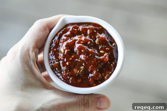 Ssamjang: Authentic Korean Spicy Dipping Sauce Recipe 2 Ssamjang Korean Spicy Dipping Sauce is as easy as it is delicious and habit forming! Serve as a dip for Korean Barbecue, pork roasts, bo ssam, on lettuce wraps, or any other number of delicious things!