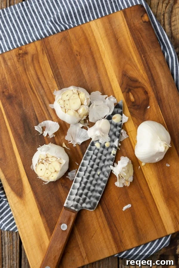 Oven-Roasted Garlic: Simple Method for Rich, Sweet Flavor 4 This simple “How to Roast Garlic in the Oven” will set your favourite garlic lover up for everything between a tiny and giant quantity of luscious, buttery cloves of meltingly soft garlic. Make enough to use tonight or enough to stash in the freezer for fast dinner fixes all year long!