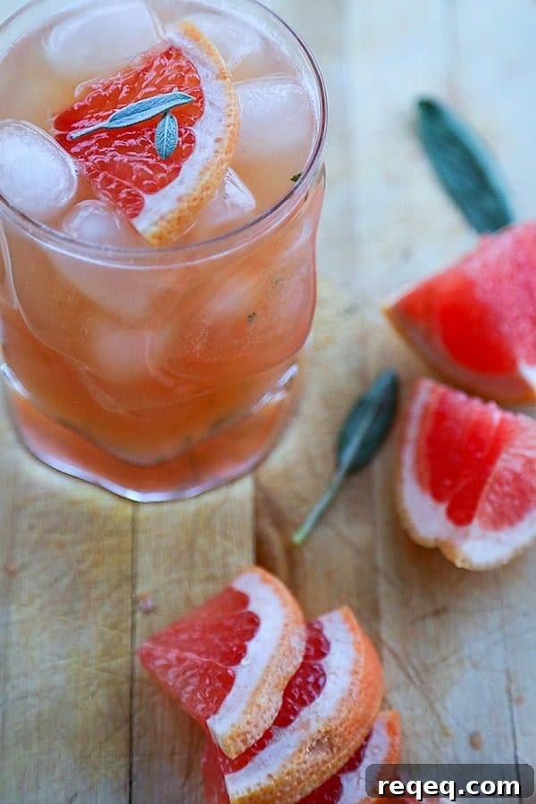 Lady Greyhound Cocktail: Tea-Infused Gin & Grapefruit Drink 3 The Lady Greyhound Cocktail; Lady Grey infused vodka, fresh grapefruit juice, sage, and a little honey combine for this ultra refreshing twist on a classic greyhound.