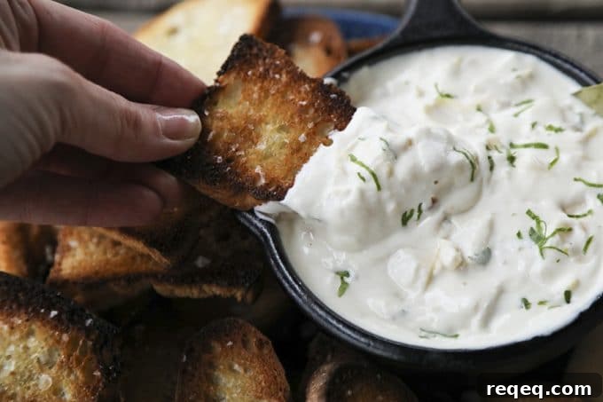 Roasted Garlic and Artichoke Goat Cheese Fondue Bowl 3 Warm, garlicky goat cheese fondue with tender pieces of marinated artichoke heart is perfectly dippable for crackers, vegetables, crusty bread, and pretzels, but it isn’t just a one-trick pony... When it’s room temperature or cold, it makes the most incredible spread for sandwiches.