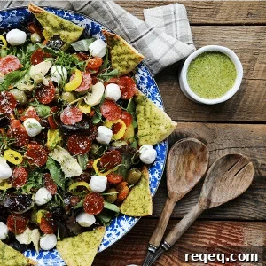 Pizza Salad Recipe: How to Make a Crispy Crust Pizza Salad Bowl 5 Supreme Pizza Salad