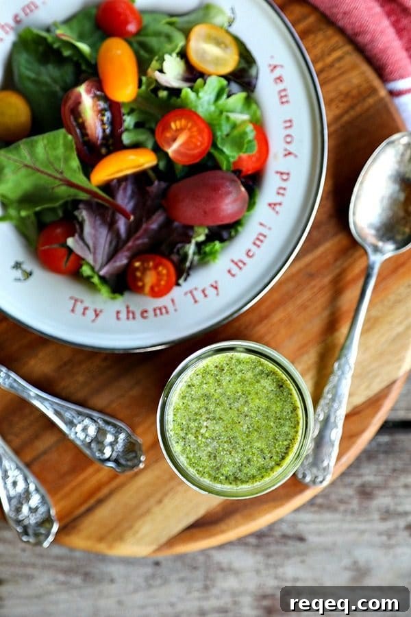 Quick 3-Ingredient Pesto Vinaigrette Dressing Recipe 4 Jar of pesto vinaigrette