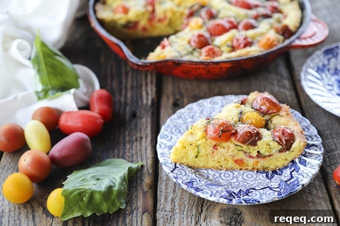Not all cakes need to be sweet! This Savoury Parmesan Basil Tomato Cake is delicious and wonderfully memorable. You'll crave this all summer long!